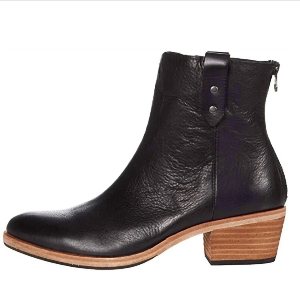 KORK-EASE Kayden Booties Black Leather Size 6 LIKE NEW - Picture 2 of 8